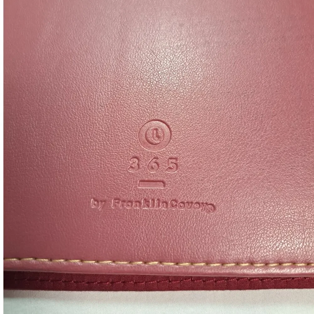 Franklin Covey 365 Folio Rose Pink Quilted Diamond Stitching Detail 12 Inch